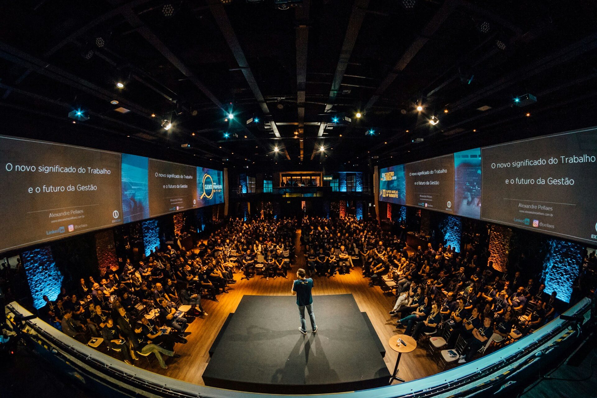 Large conference with view from stage